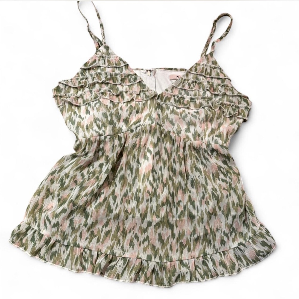 Green and Pink Cute Cami Top